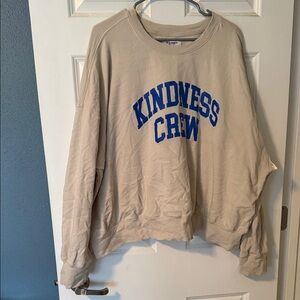 Kindness Crew Beige Sweater